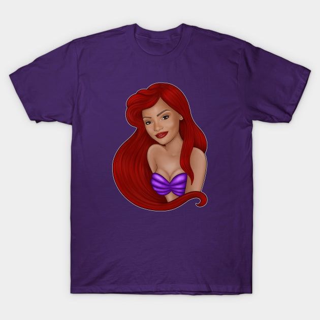 Halle Bailey mermaid T-Shirt by Ivetastic